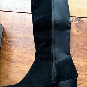 Kenneth Cole Black Over the Knee Boots